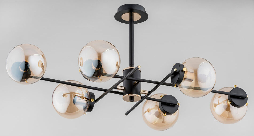 George Oliver Witwicki 6 - Light Chandelier Matte Black
