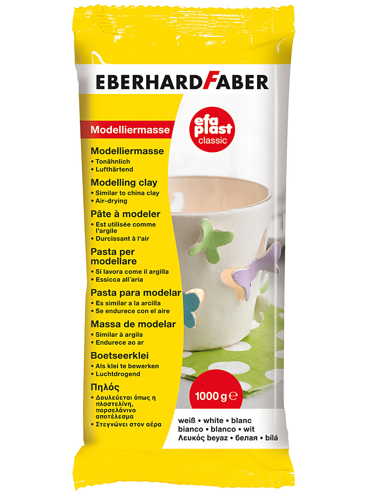 Eberhard Faber Modelliermasse "Efa plast" in Weiß - 1 kg - onesize