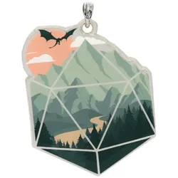 Crit Stones A d20 Scene Keychain