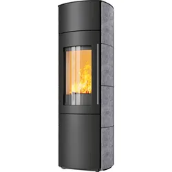 Kaminofen Hark 106 H GT ECOplus 6 kW - Naturstein - Korpus: graphit