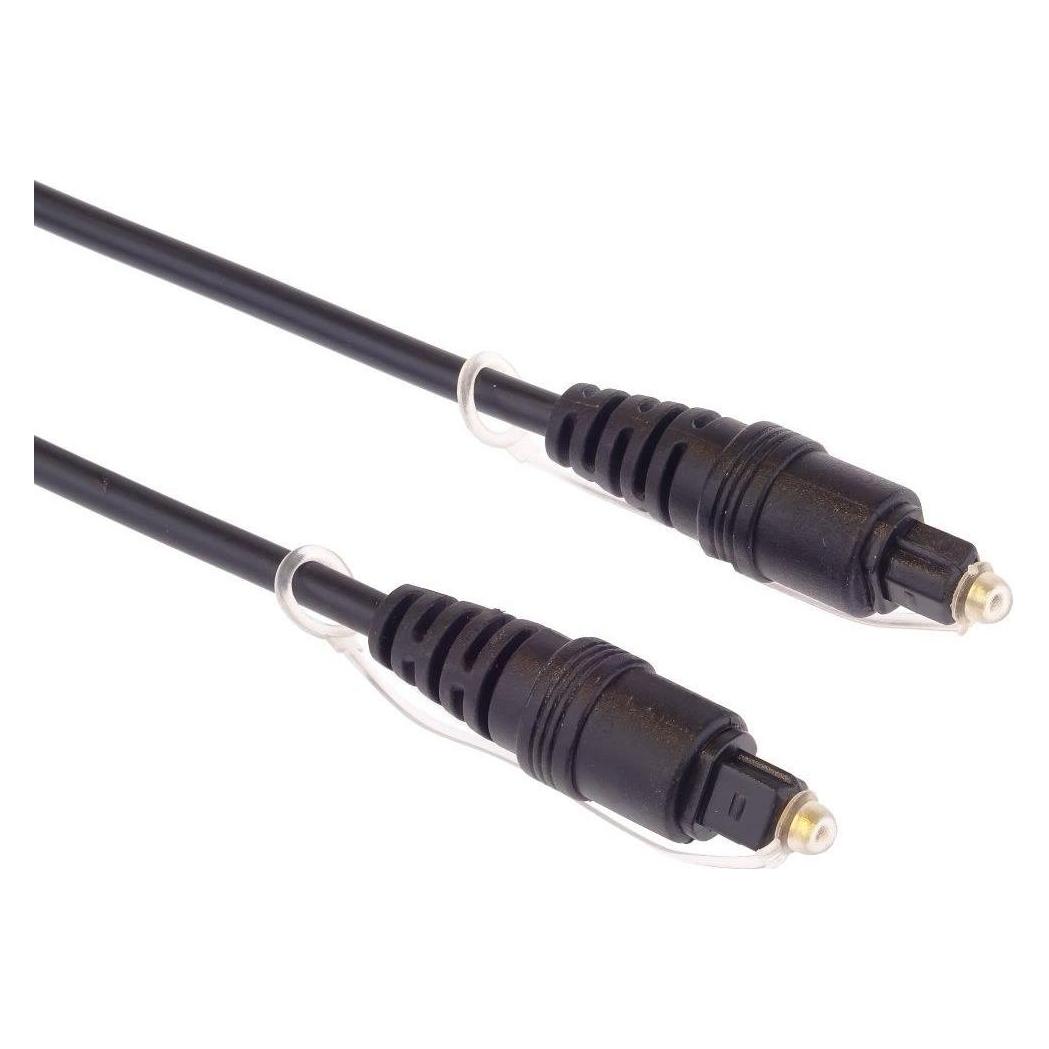 PremiumCord Bigbuy Tech Toslink Glasfaserkabel Schwarz Stereo (Restauriert A) (1.50 m, Toslink Kabel) (kjtos015)