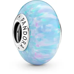 Pandora 791691C01 Bead-Charm Muranoglas Opalisierendes Meeresblau
