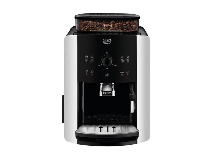 KRUPS Kaffeevollautomat Arabica Picto EA8118 , Energieeffizienz: B, schwarz (schwarz, silberfarben), Kaffeevollautomaten, Kaffeevollautomat