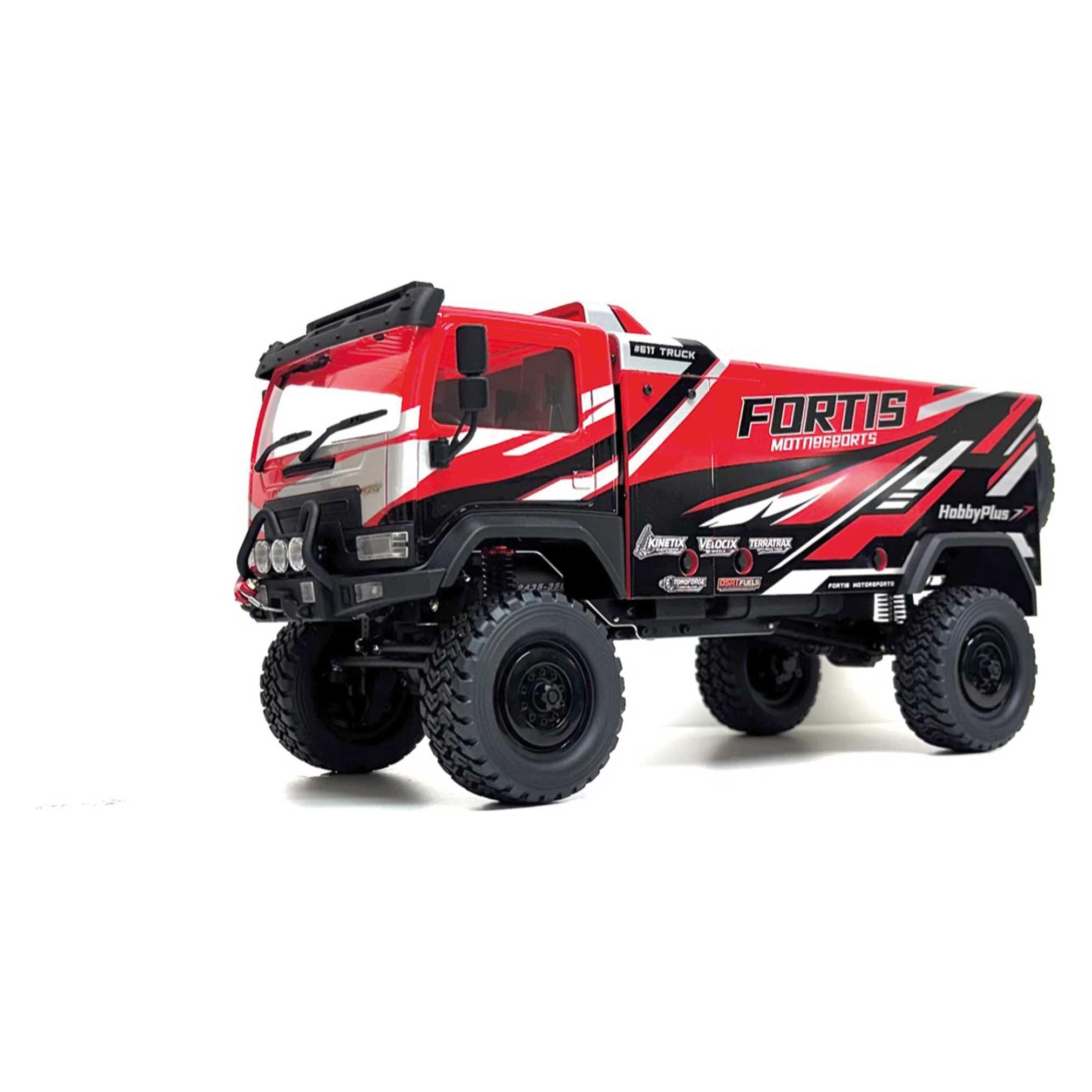 Hobby Plus RC Brushless Rally Truck DKR-4 Fortis 1/18 RTR - rot (RTR Ready-to-Run) (HBP1810820-RD)