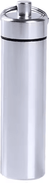 Inspire Picks Portable Stainless Steel Toothpick Holder Case Rustproof Sealed Storage Container silver A