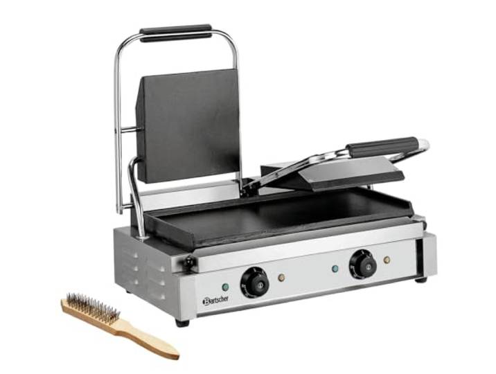 Elektro-Doppel-Kontaktgrill, Grillplatten glatt - A150672