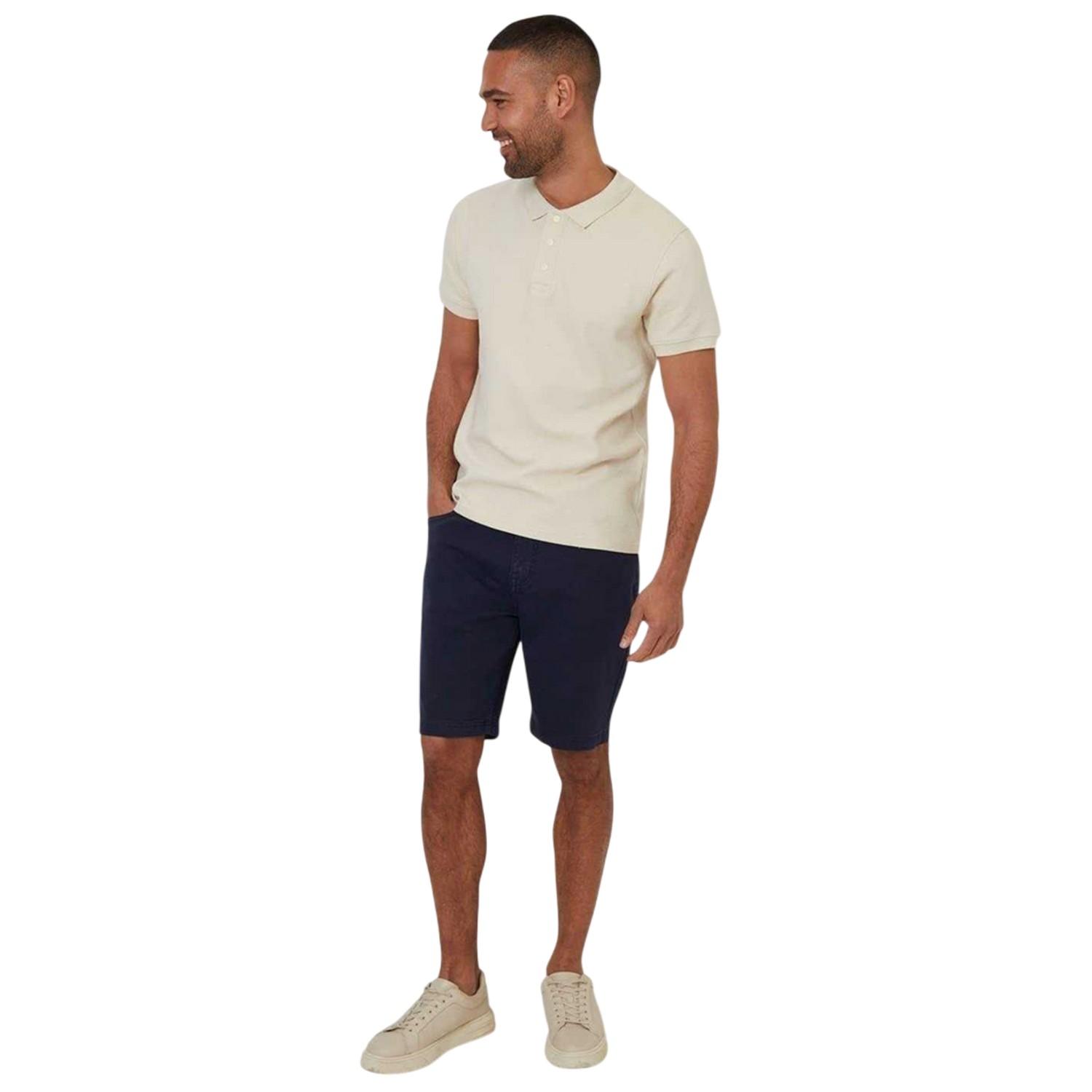 Threadbare - "Caswell" Poloshirt für Herren (Hafermilch)