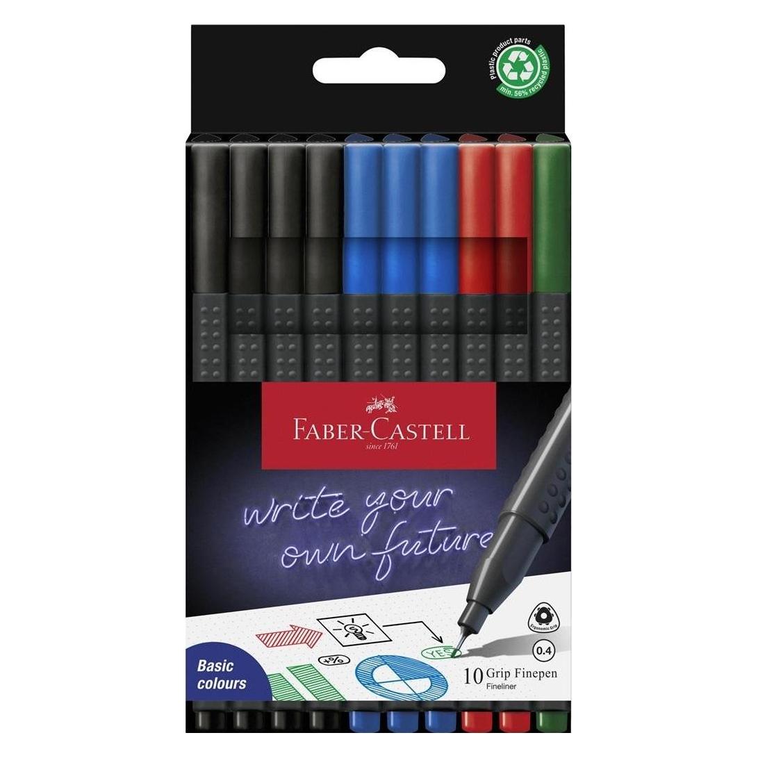 Faber-Castell Finepen Grip Etui Office (10x) (151691)