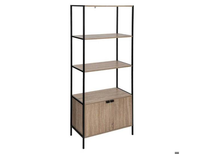 Étagère bibliothèque 2 niveaux  Aliaj  effet chêne naturel - 5five