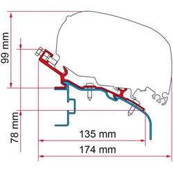 Fiamma Adapter Elddis Markisenadapter für Fiamma F80/F65 400