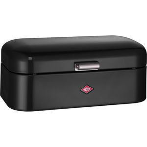 Wesco Brotkasten Grandy, Stahlblech, Klappdeckel, 42 x 22 x 17cm, schwarz