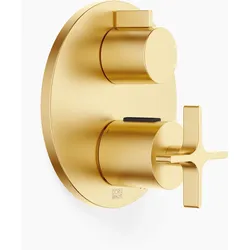Dornbracht VAIA UP-Thermostat mit Einweg-Mengenregulierung, 36425809-28, Farbe: Messing gebürstet