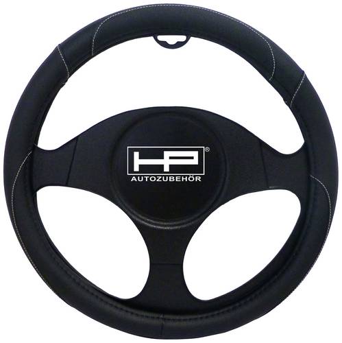 HP Autozubehör Lenkradbezug (Ø x H) 39cm x 4cm Polyurethan (PU) Schwarz 37 - 39cm