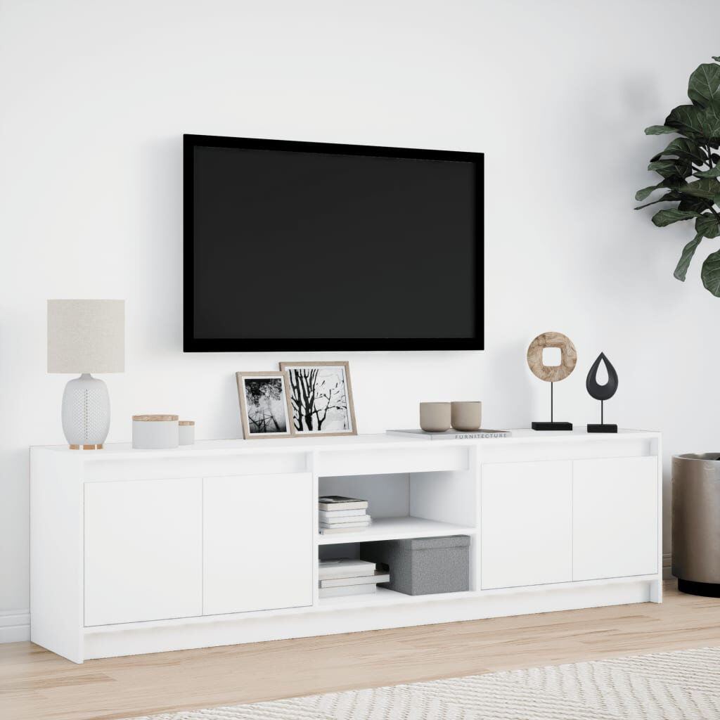 vidaXL No_Yes_Yes_Yes_N/A TV Stand for TVs up to 78" White 78"