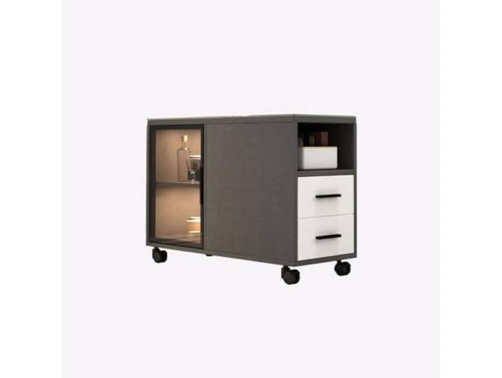YCCHAH Sofatisch Sofa-Beistellschrank, Beistellschrank, Wohnzimmer, mobiler Beistelltisch, Ecktisch, Kleiner Couchtisch, Schrank, Aufbewahrung, Aufbewahrungsschrank Wohnzimmer-Beistelltisch(A)