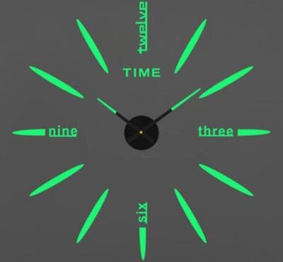 Inspire Essentials Modern DIY 3D Wall Clock Large Acrylic Mirror Stickers For Home Decor 20
