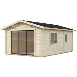 Palmako Gartenhaus Irene 19,0 m2 - 44 mm naturbelassen