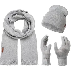 Rock Creek Schal Mütze Handschuhe Set Winterset