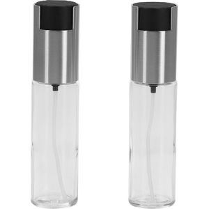 Westmark Ölsprüher 24362260, silber, aus Glas und Edelstahl, für Speiseöl und Essig, 100 ml, 2 Stück