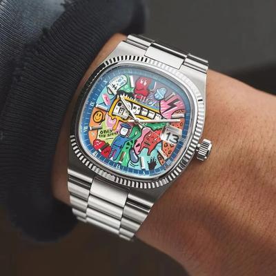 Inspired Finds CILOA Elegant Automatic Mechanical Watch For Men Waterproof Luxury Leather Business Wristwatch cartoon