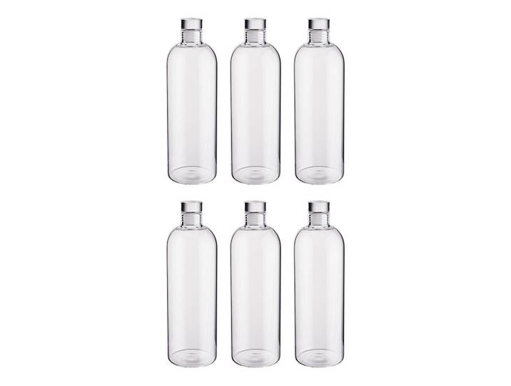 Butlers Wasserflasche 6er-Set Ratio 1L, Transparent, Glas, Geschirr, Kannen & Karaffen, Trinkflaschen