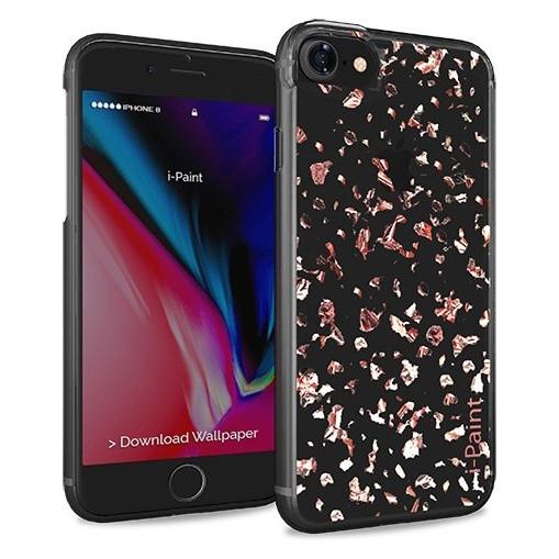 I-Paint Glitter Flakes Case for iPhone 7/8/SE - Pink (Apple iPhone 7, Apple iPhone 8, Apple iPhone SE) (840803)