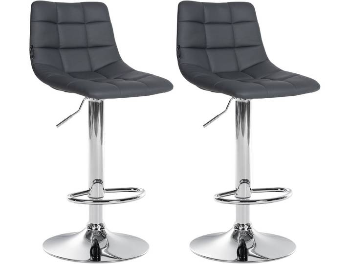 CLP Barhocker Jerry Kunstleder (Set, 2er), höhenverstellbarer und drehbar