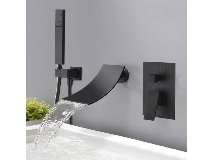 Cascade à montage mural, accessoires HOAccessrespiration, Robinetterie de baignoire incluse