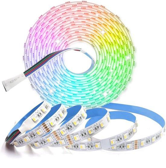 WAN RGBW LED Strip Light 5M 24V - Warm Wit 5050 SMD 300 LEDs voor Decoratie