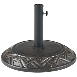 Helloshop26 - Sonnenschirmständer für den Außenbereich mit Adaptern 37 / 42 / 52 / 58 mm schwarz