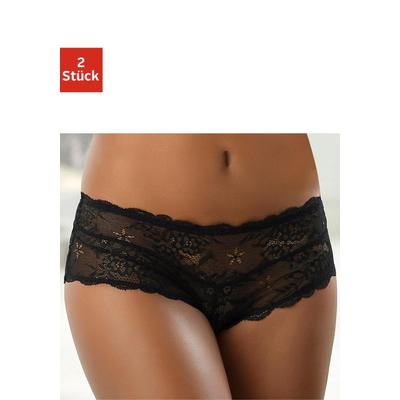 Panty VIVANCE "aus edler Spitze, Premium Dessous", Damen, Gr. 32/34, schwarz, Spitze, Obermaterial: 90% Polyamid, 10% Elasthan, körpernah, Unterhosen Panty, sexy Unterwäsche, sexy Dessous, Reizwäsche Damen