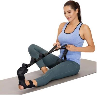 Multicon Wholesale Hub Legs Ankle Ligament Stretch Strap, Split Main Control Leg Stretcher, Exercise Fitness Yoga Stretching Belt red