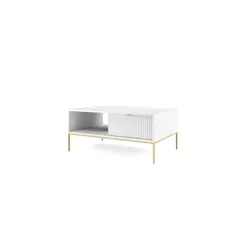 Couchtisch   ¦ weiß ¦ Maße (cm): B: 104 H: 46