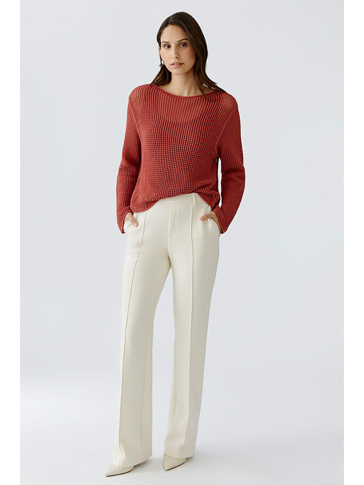 Oui Hose in Creme - 40