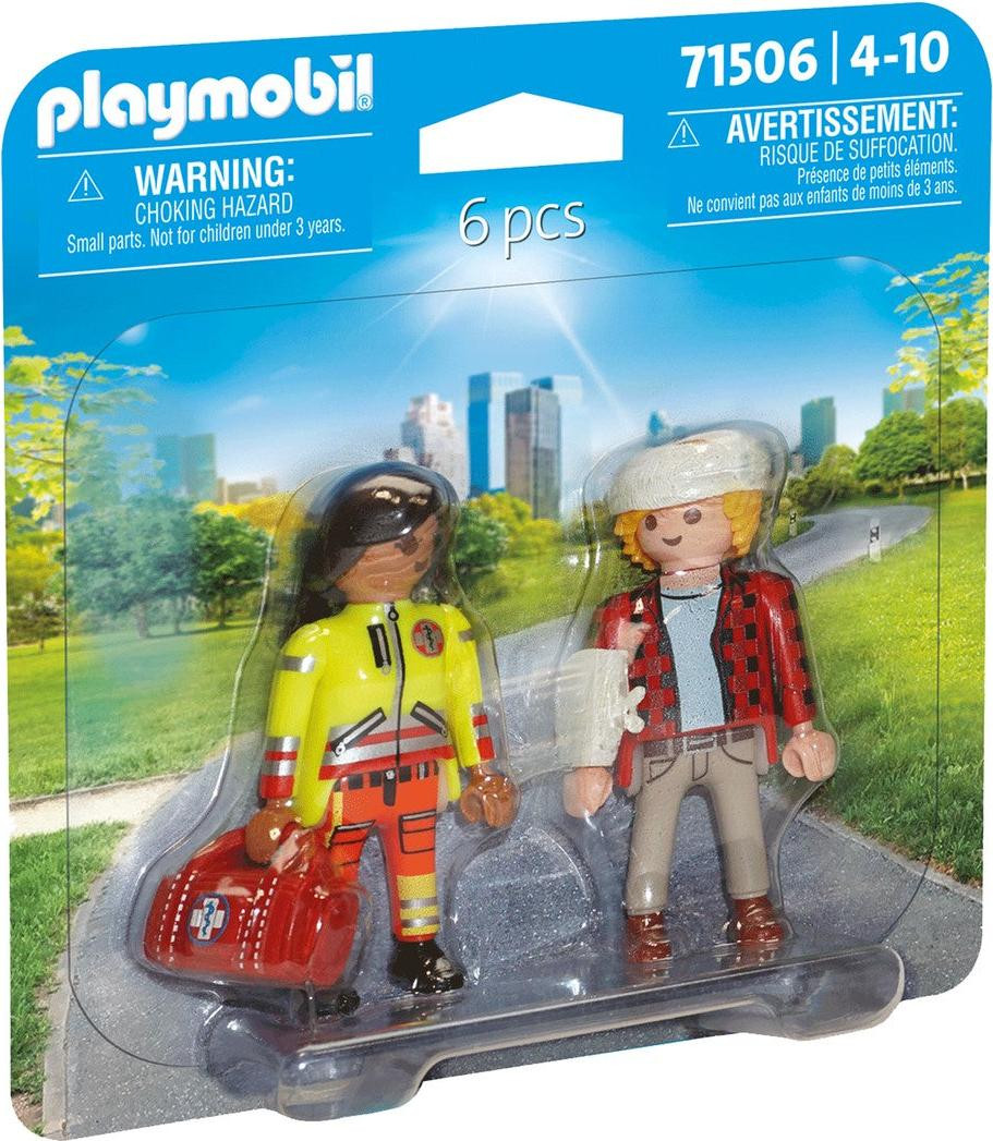 Playmobil Dubbelpakket Ambulancepersoneel met patiënt 71506