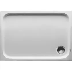 Duravit D-Code Duschwanne, 1000x700mm, Rechteckig, Einbauversion, 720093000000000, Farbe: Weiß