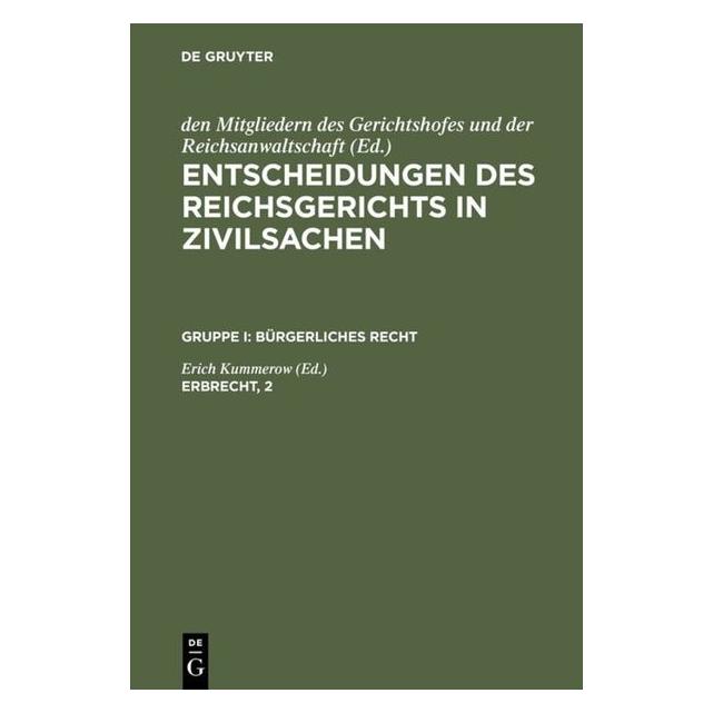 De Gruyter Erbrecht, 2 (67766703)