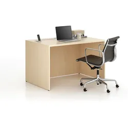 Büroschreibtisch FRAME, 1200 x 800 mm, Birke