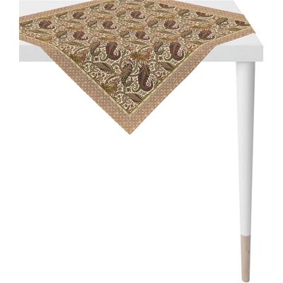 Mitteldecke APELT "1310 Herbstzeit, Herbstdeko, Herbst", braun (braun, natur), B:85cm L:85cm, Baumwolle, Tischdecken, Mitteldecke, Digitaldruck