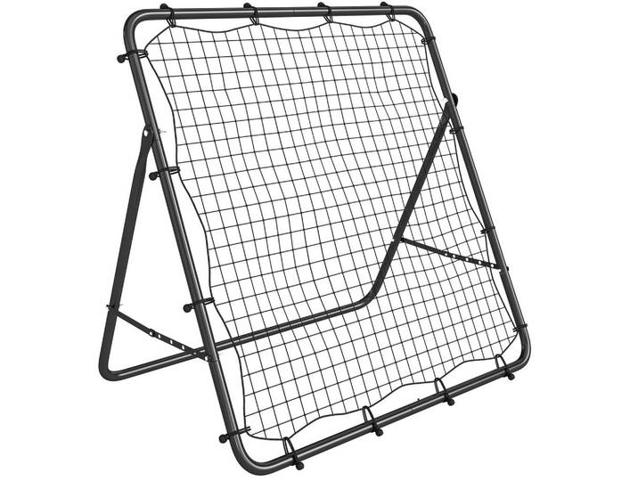 ComfortXL Rebounder De-18604 klappbar, 5-fach verstellbar mit Zielzone Schwarz, Metall, 73x120 cm, Freizeit & Co, Sport & Fitness