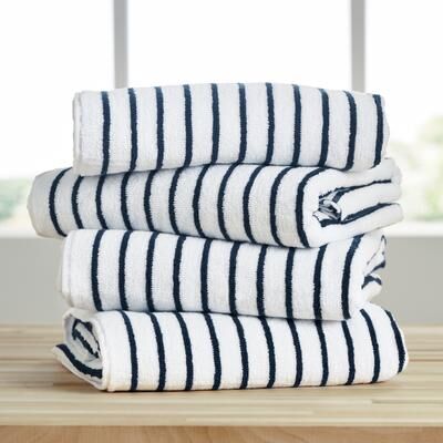 Becky Cameron 100% Cotton Ultra Soft Plush Cabana Towels