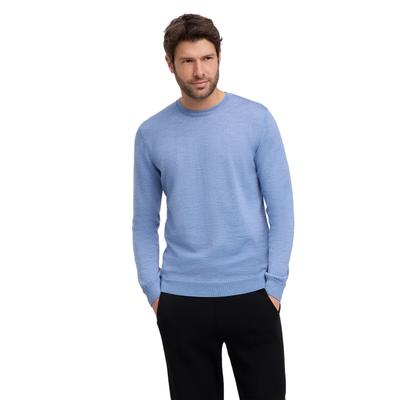 Strickpullover, Herren, Gr. XXL, blau (azur meliert (6857)), Pullover Strickpullover