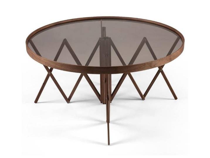 Xlmoebel Couchtisch Runder Designer-Couchtisch aus hochwertigem Material (Couchtisch), Hergestellt in Europa