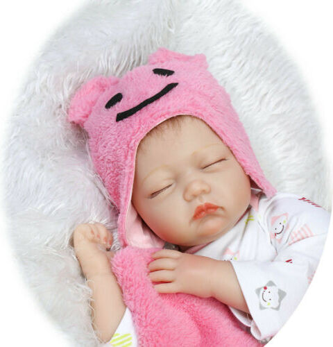 Zhixia Realistische Reborn Baby Pop, Handgemaakt, Zacht Siliconen/Vinyl, 55 cm