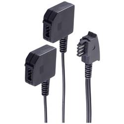 Shiverpeaks Telefon (analog) Adapter [1x TAE-F-Stecker - 2x TAE-F-Buchse] 0.2 m Schwarz BS71000