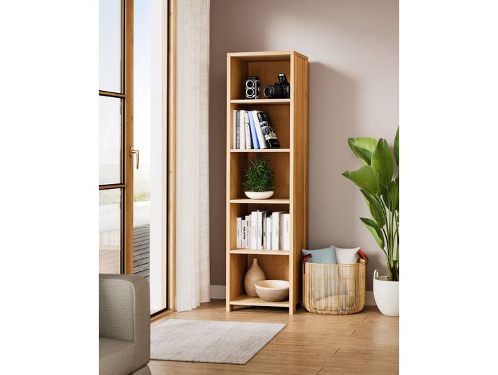 Naturwohnen Massivholz Regal 180x48x45cm Erle natur geölt Serie Arbor Design und Handwerk perfekt vereint mit bioola® nature