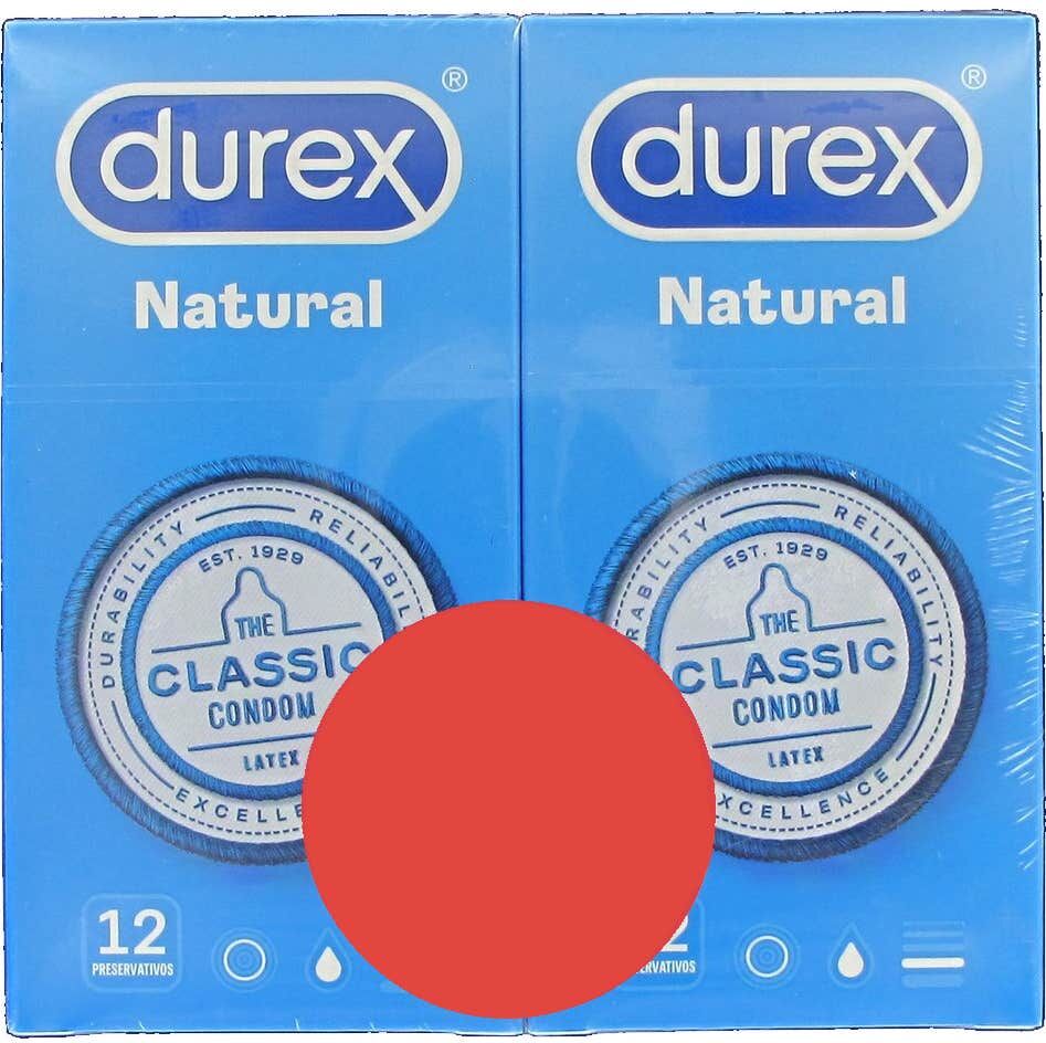 Durex Pack Preservativo Natural Duplo 2 X12 uds
