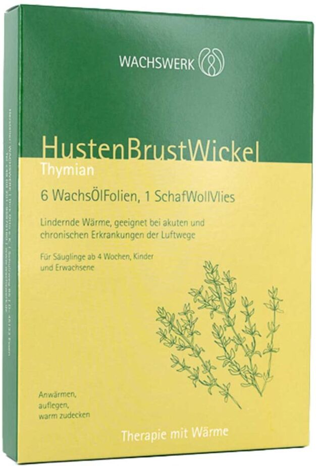 Husten Brust Wickel Thymian Wachswerk 6stk