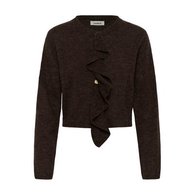 Strickjacke SOAKED IN LUXURY "SOAKED IN LUXURY Strickjacke SLTuesday", Damen, Gr. S, braun (mole'), Strickjacken Strickjacke