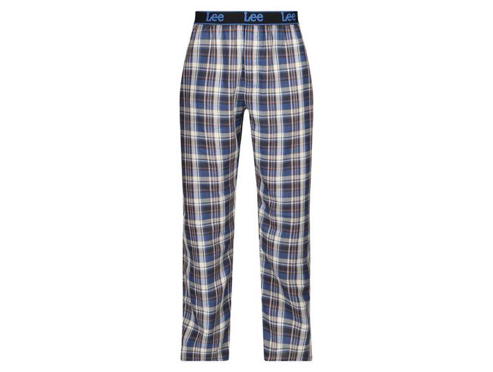 Lee loungebroek Yukon-antraciet/blauw geruit-XL